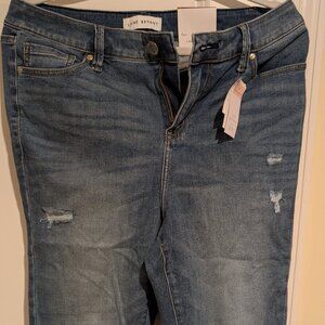 NWT Lane Bryant Genius Flex Magic Waist Jean Capri 14/16P